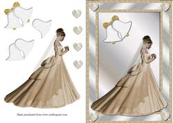 The Wedding Day Decoupage Quick Card Front