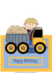 Dumper Over the Edge Card