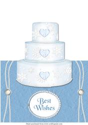 Wedding Cake Over the Edge Card