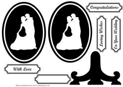 Dancing Couple Plate Card