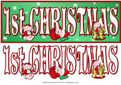 Baby's First Christmas Dl Decoupage Quick Card Front