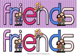 Friends Dl Decoupage Quick Card Front