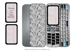 Mobile Phone 2 Shaped Quick Card Front