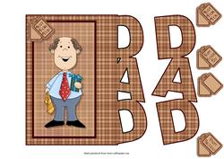 Dad Over the Edge Card with Decoupage