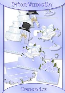 On Your Wedding Day Shelf Card with Decoupage