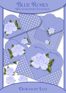 Blue Roses Wraparound Gatefold Kit