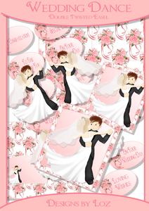 The Wedding Dance Double Twisted Easel Card with Decoupage