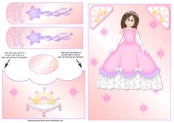 Perfect Princess Bookmark Pocket Quick Card Front