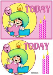 2 Today Girls Quick Card with Decoupage