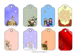 Eight Christmas Tags