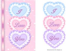 I Love You Quick Card with Decoupage