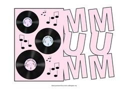 Mum Music Quick Card with Decoupage