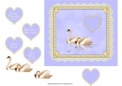 Tranquility Square Quick Card with Decoupage