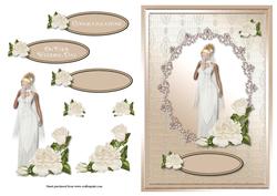Wedding Quick Card with Decoupage