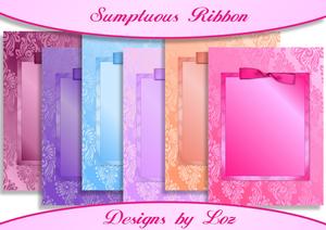 6 Sumptuous Ribbon Card Fronts