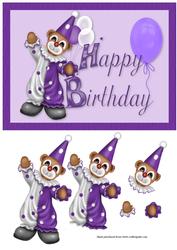 Happy Birthday Quick Card with Decoupage