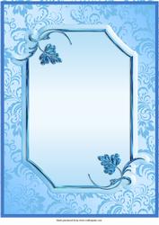Blue A4 Card Front/base