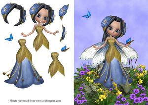 Blue Fairy Card