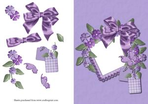 Floral and Butterfly Frame Card