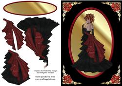 Black & Gold Elegant Lady