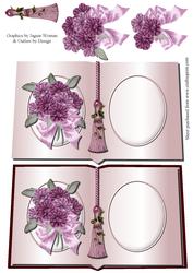 Purple Flowers Book Quick Card