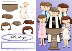 Cute Christening Quick Card