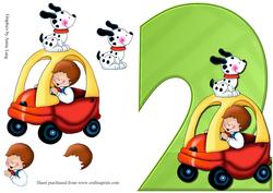 Boys 2nd Birthday Card