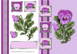 Perfect Pansies 2 Quick Card