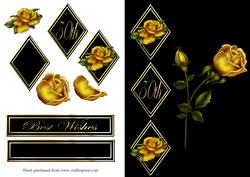 Golden Rose Quick Card
