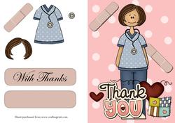 Nurse Thank You Quick Card