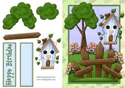 Birdhouse Garden Quick Card