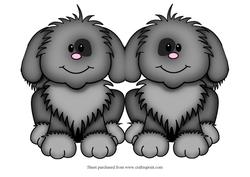 Puppy 3 Shaped Card