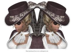 Lady Shaped Card