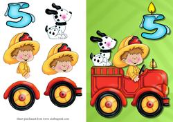 Boys 5th Birthday Quick Card