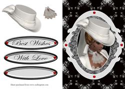 Lady in White Hat Quick Card
