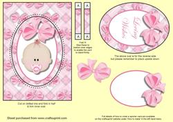 Baby Girl Spinner Card