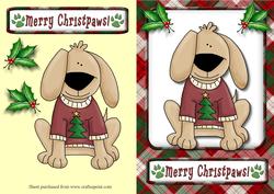 Merry Christpaws 2 Quick Card