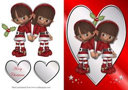 Loving Christmas Elves Quick Card