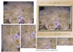 Ivory Roses Pyramid Quick Card Front