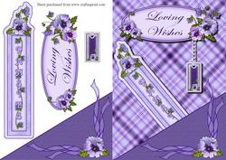 Pansy Bookmark Quick Card Front