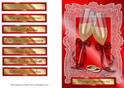 Champagne Flutes Quick Card Front