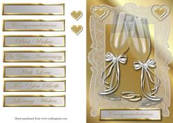 Champagne Flutes 2 Quick Card Front