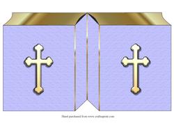 Blue Bible Shaped Card
