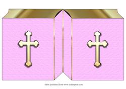 Pink Bible Shaped Card