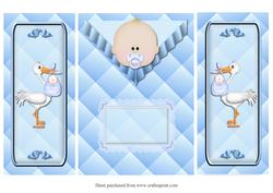 Baby Boy Gate Fold Quick Card