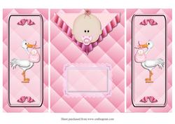 Baby Girl Gate Fold Quick Card