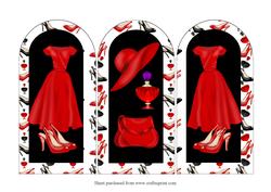 Ladies Accessories Tri Fold Quick Card