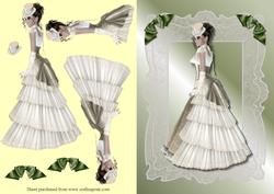 Lady in Lace Decoupage Quick Card