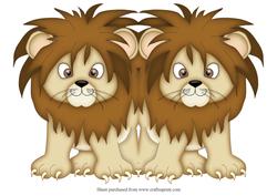 Lion Shaped Quick Card