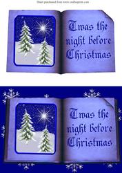 Twas the Night Before Christmas Decoupage Quick Card Front
